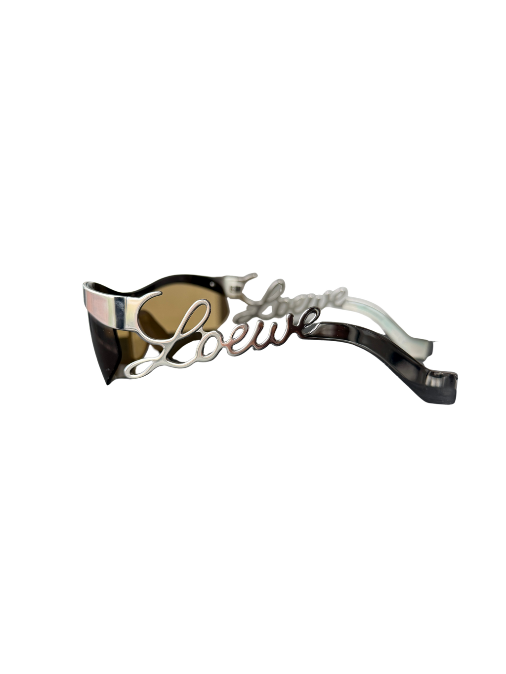 Loewe Silver Logo Mask Sunglasses