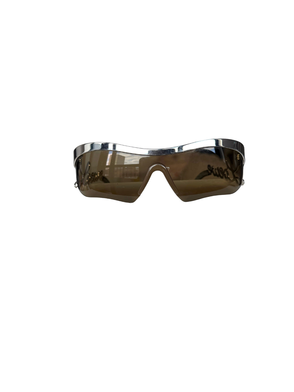 Loewe Silver Logo Mask Sunglasses