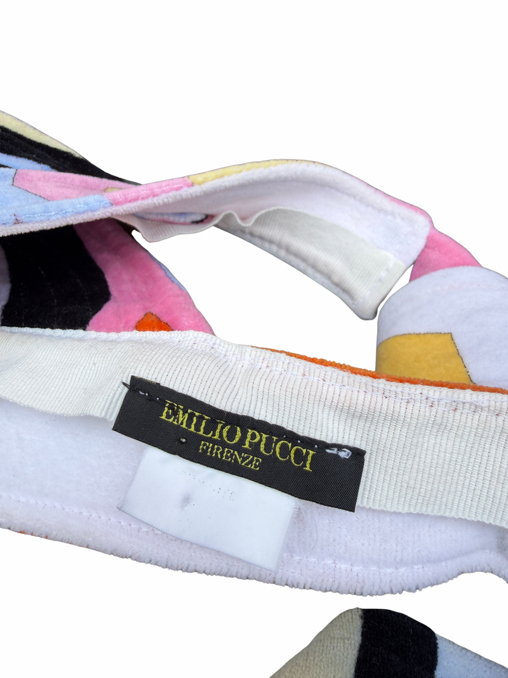 Emilio Pucci Terry Cloth Wrap Visor