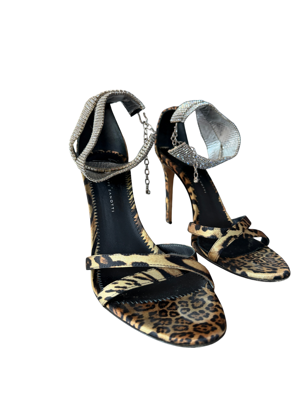 Giuseppe Zanotti Crystal Leopard Heel