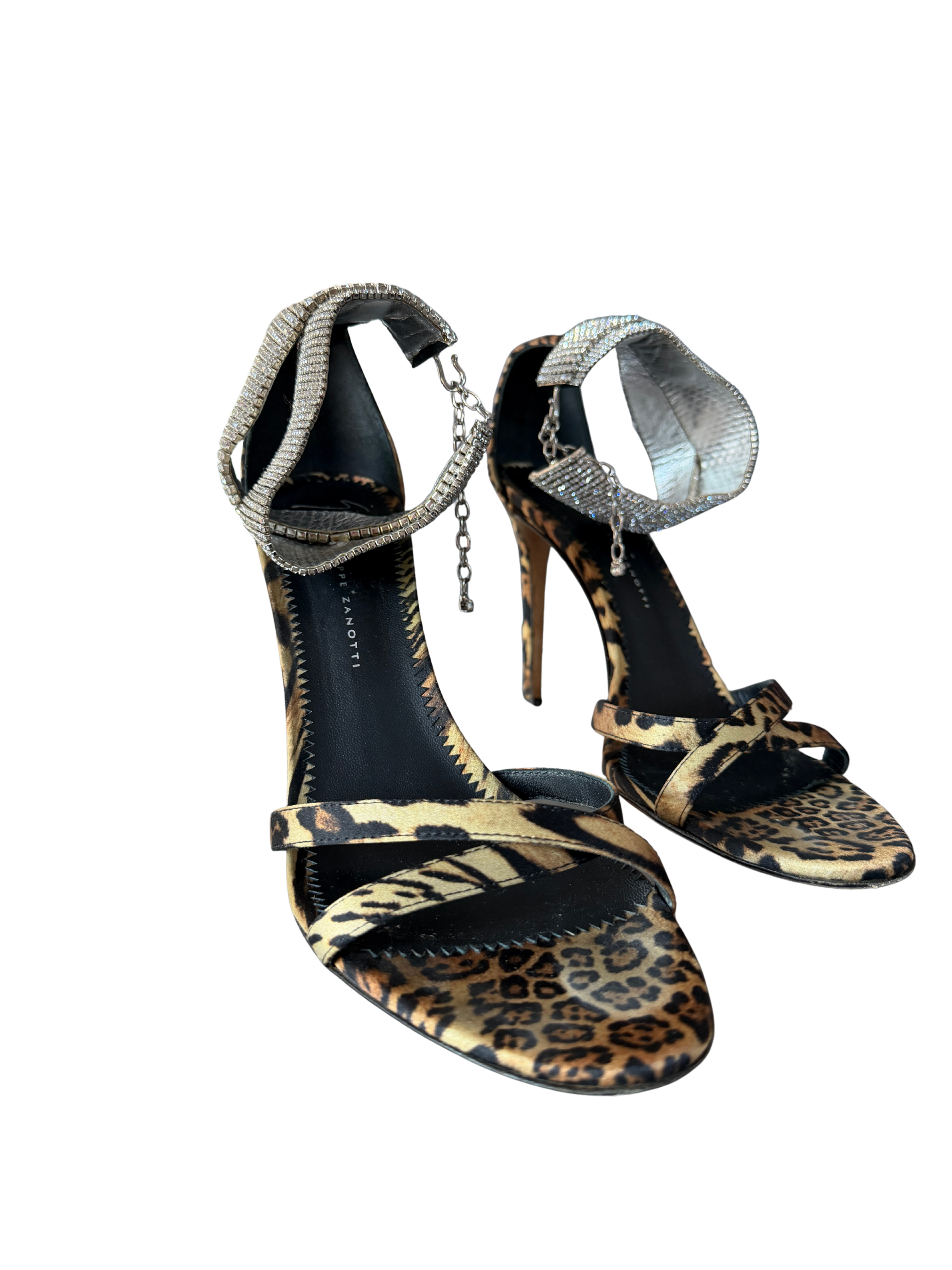 Giuseppe Zanotti Crystal Leopard Heel