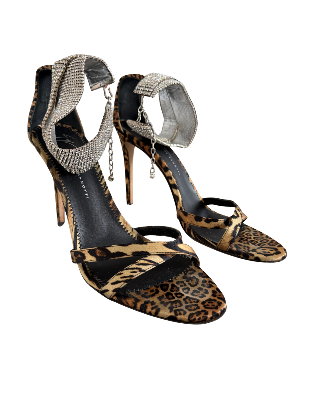Giuseppe Zanotti Crystal Leopard Heel