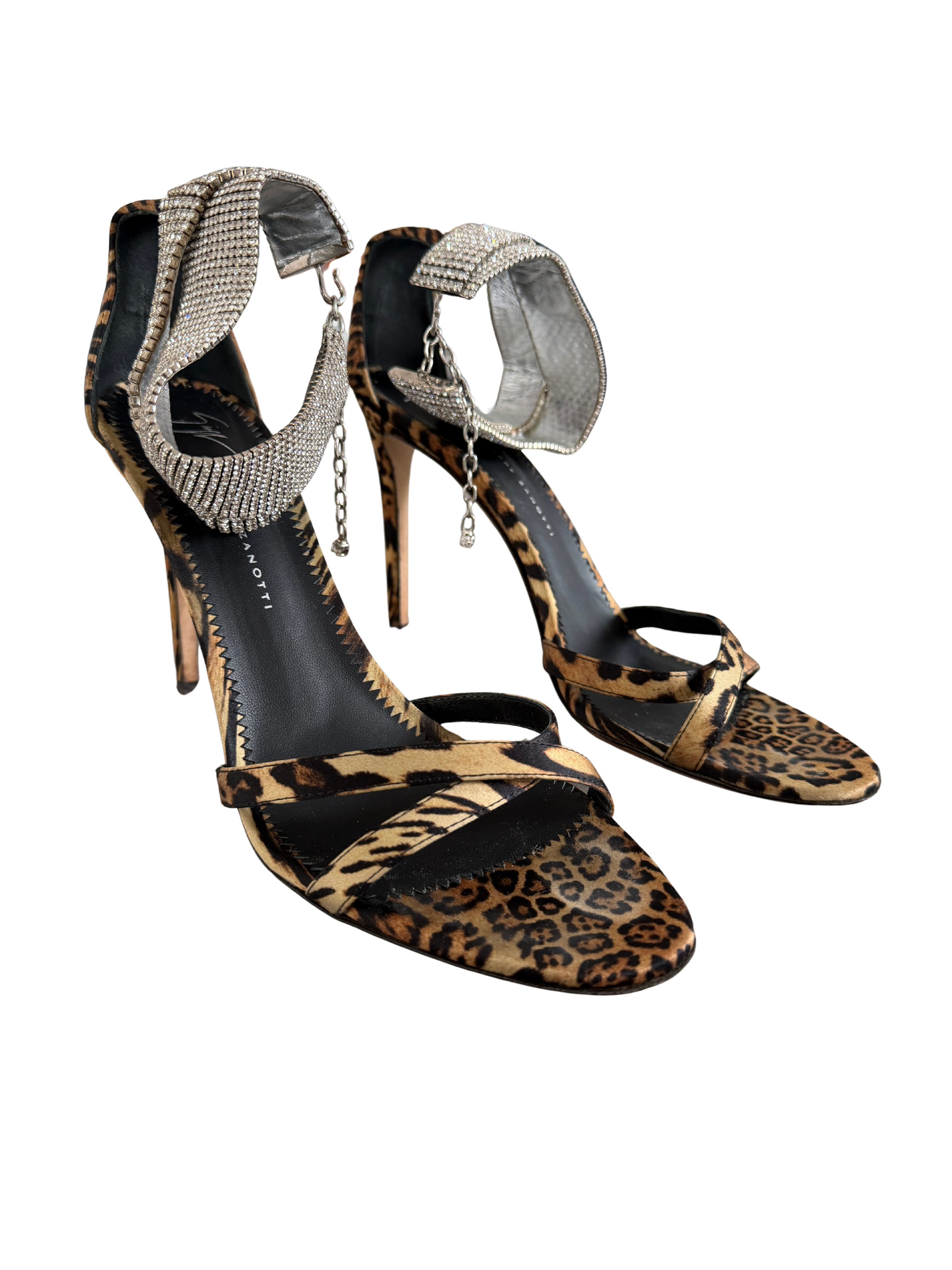 Giuseppe Zanotti Crystal Leopard Heel
