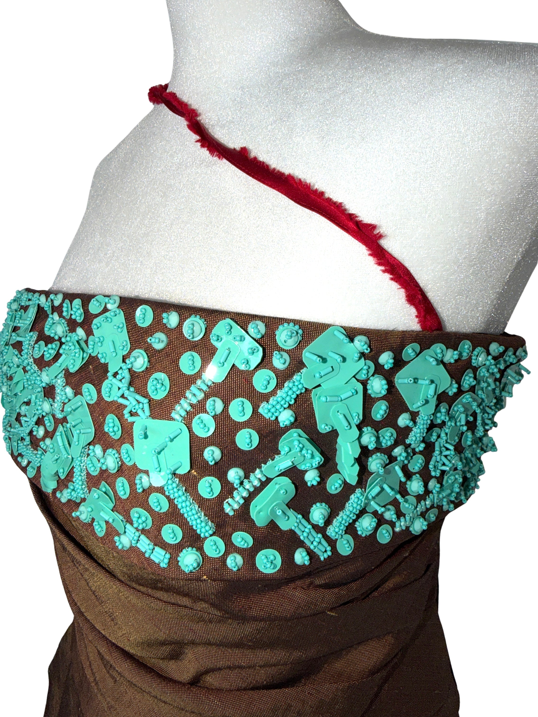 Tory Burch Beaded Runway Corset Top
