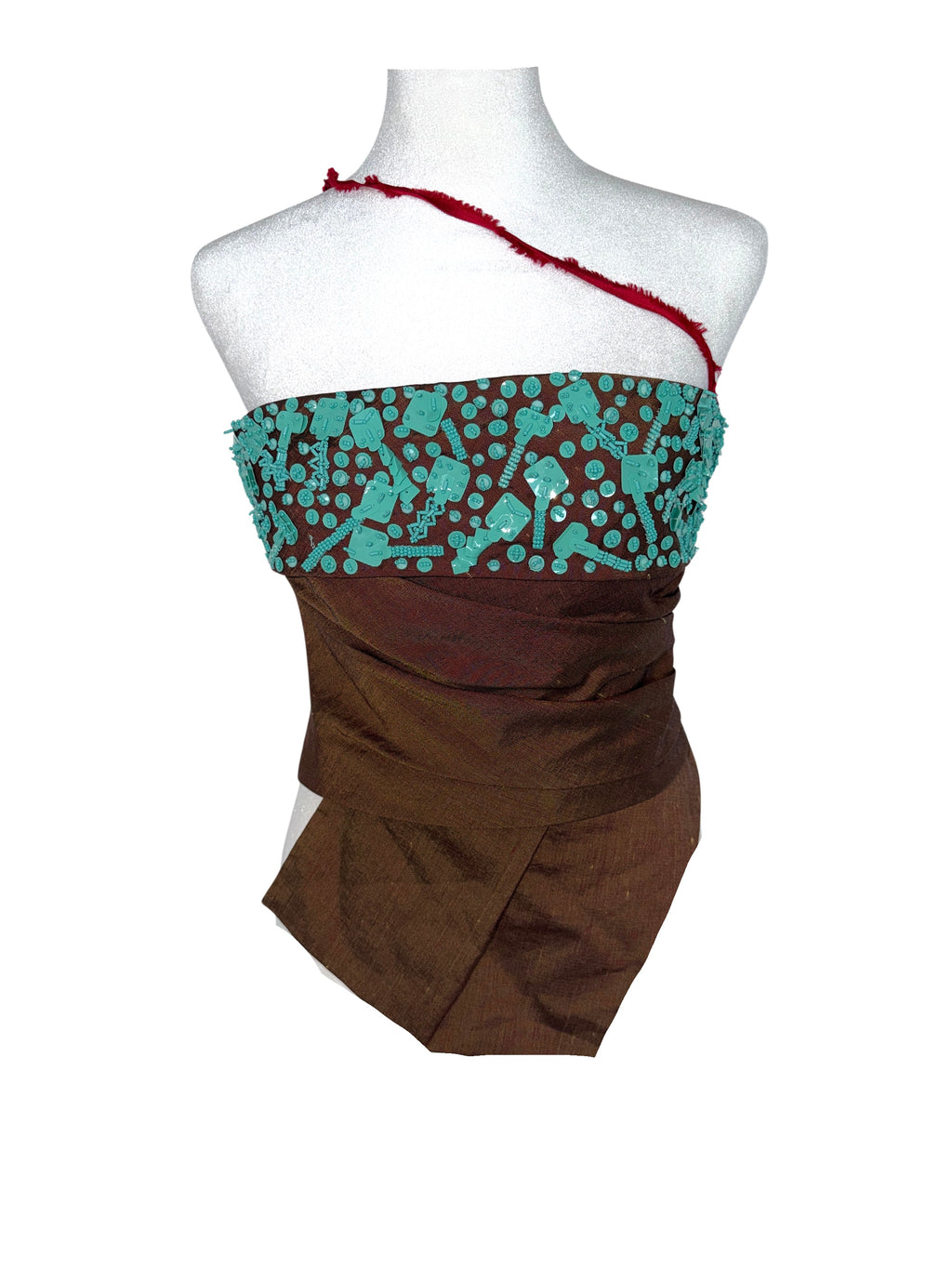 Tory Burch Beaded Runway Corset Top