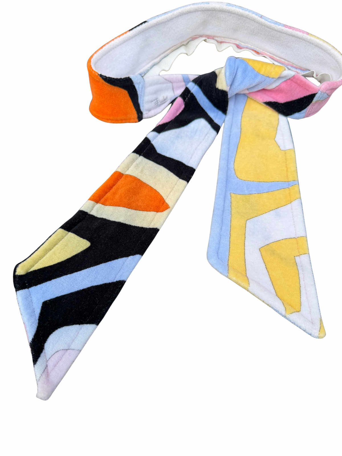 Emilio Pucci Terry Cloth Wrap Visor